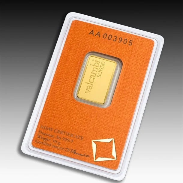 СПЕЧЕЛИ 10 гр. Златно Кюлче Valcambi Швейцария